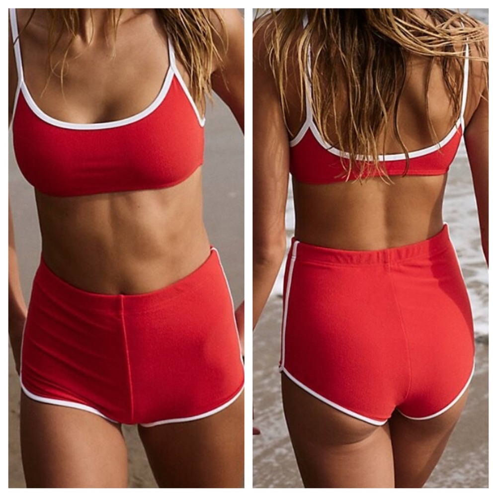 Free People GNASH Towelling Swim Shorts | SMALL NWT